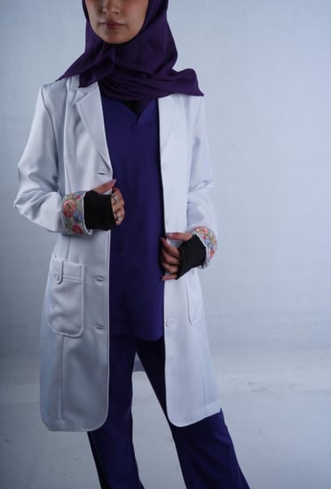 طرحه طبية لون بنفسجي