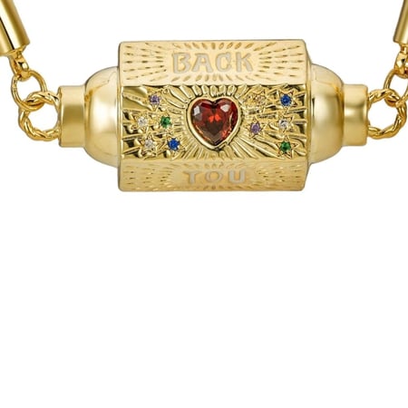 بهجة سلسال  بتعليقة سداسية مطلي بالذهب