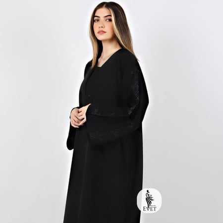 عباية تطريز اسود