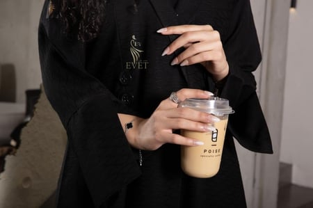 عبايات سوداء بأزرار