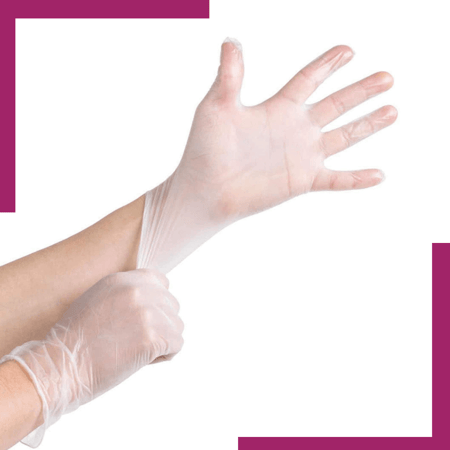 كرتون قفازات فينايل 1000 قفاز مقاسات متعددة