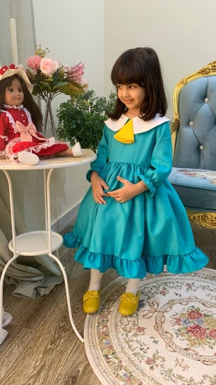 فستان سالي التيفاني (مع اكسوار شعر)