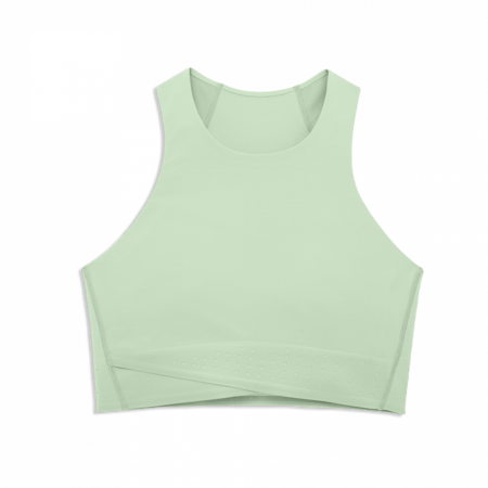 أون رننج كروب توب للركض نسائي لون موس / كريك