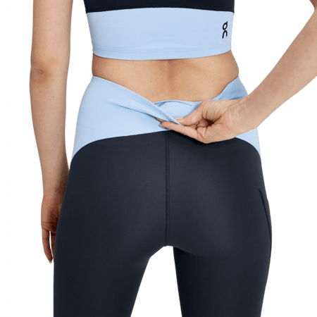 أون رننج بنطال ضيق للجري بخصر ضيق نسائي لون كحلي&بحري