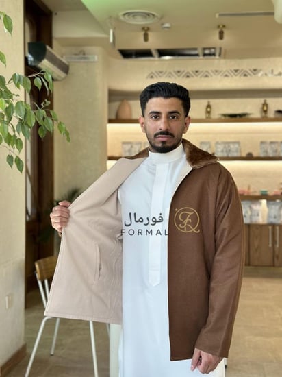 جاكيت شتوي جوخ دبل فيس