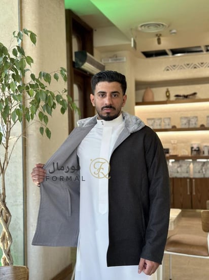 جاكيت شتوي جوخ دبل فيس