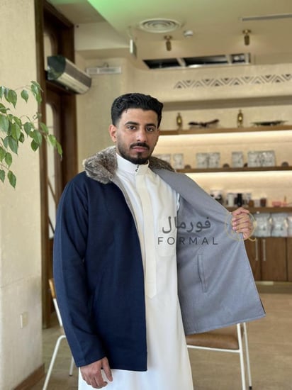 جاكيت شتوي جوخ دبل فيس