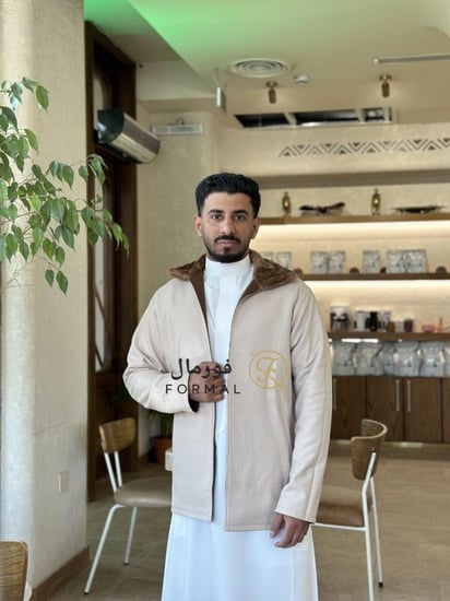 جاكيت شتوي جوخ دبل فيس