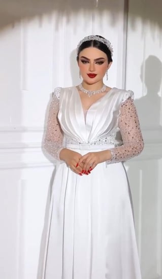 فستان ابيض