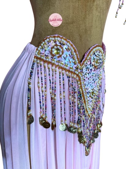 بدلة رقص تطريز ثقيل