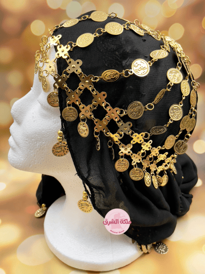 اكسسوار رأس ذهبي جنيهات