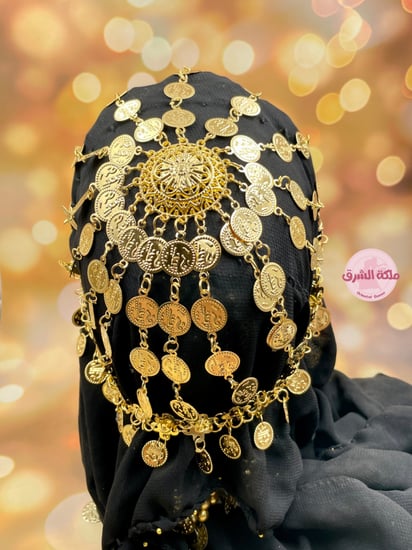 اكسسوارات رأس ذهبي جنيهات
