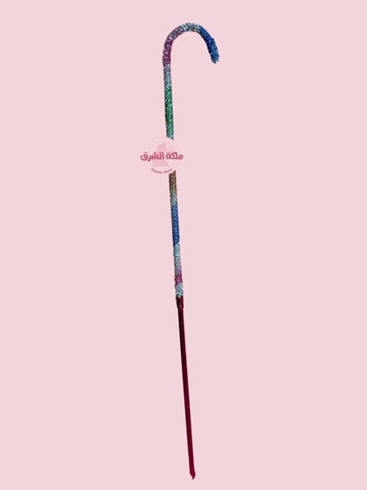 عصا رقص مصري بتطريز مميز (سترسات ملون)