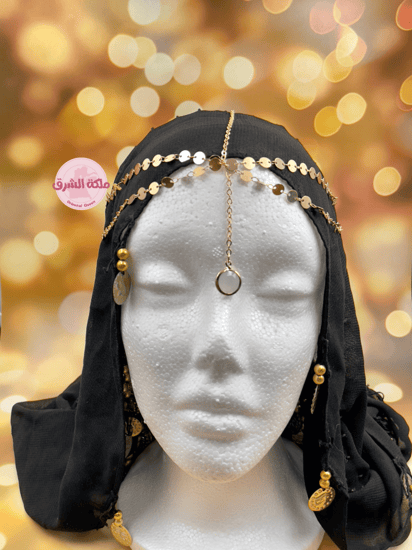 اكسسوارات شعر ذهبي