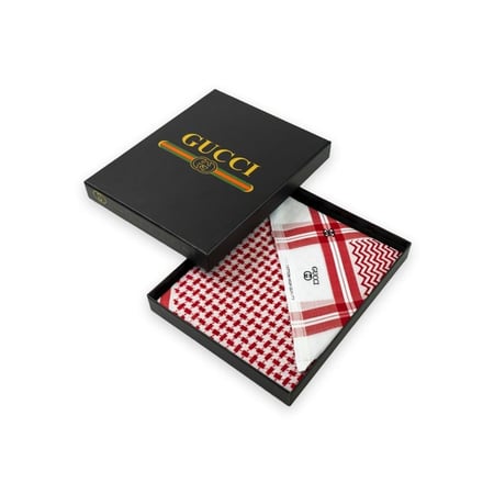 شماغ أحمر ماركة قوتشي كاجوال