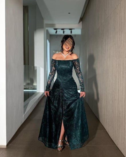 فستان سهره دانتيل مكس توب