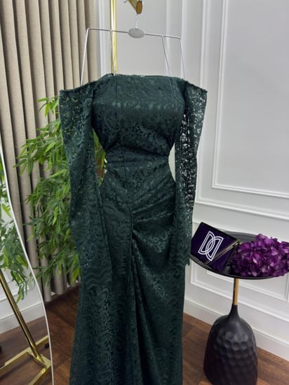 فستان سهره دانتيل مكس توب