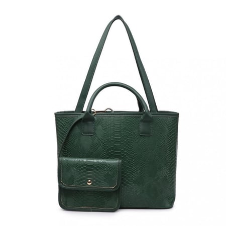 Shopping bag | green python
