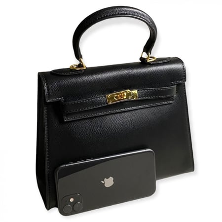 Large handbag |”black” hardware gold