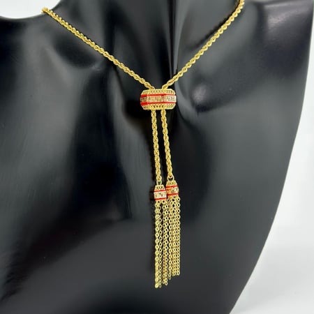 عقد ذهب اصفر عيار 21 من مجوهرات الشلوي