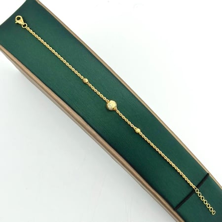 سوارة ذهب اصفر عيار 21 من مجوهرات الشلوي