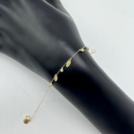 اسوارة ذهب اصفر عيار 18 من مجوهرات الشلوي