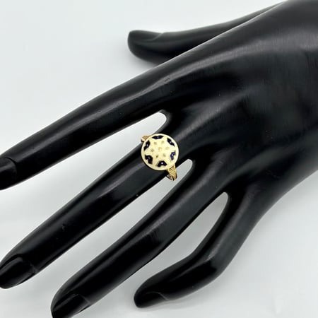 خاتم ذهب اصفر هندي عيار 21 من مجوهرات الشلوي