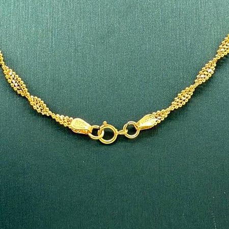 عقد ذهب اصفر عيار 21 من مجوهرات الشلوي