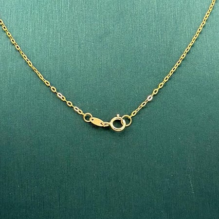 عقد ذهب اصفر عيار 21 مع لؤلؤ من مجوهرات الشلوي