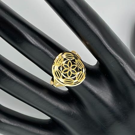 تالقى مع خاتم ذهب ناعم عيار 21