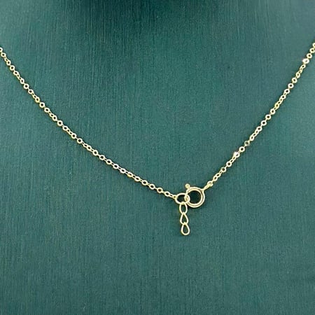 عقد ذهب أصفر عيار 18 من مجوهرات الشلوي