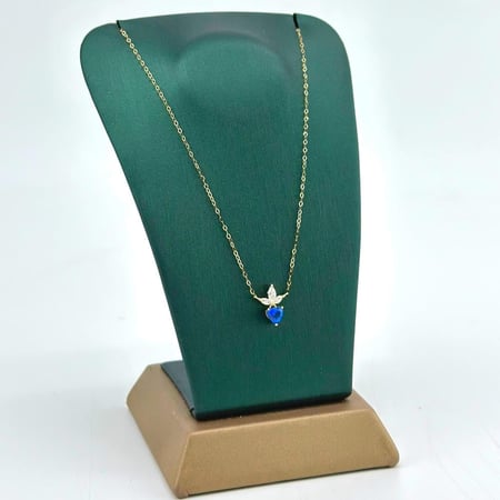 عقد ذهب أصفر عيار 18 من مجوهرات الشلوي