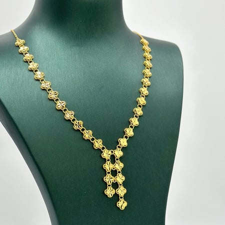 عقد ذهب اصفر عيار 21 من مجوهرات الشلوي