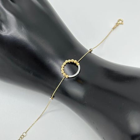 اسوارة ذهب تصميم ايطالي عيار 18 من مجوهرات الشلوي