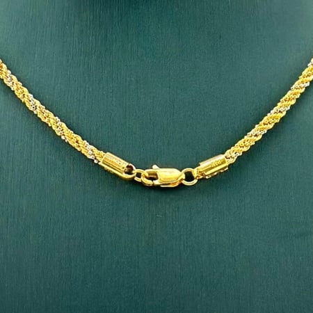 عقد ذهب أصفر عيار 21 من مجوهرات الشلوي