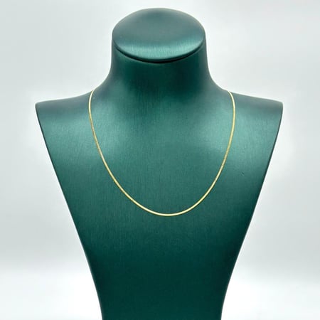 عقد فلات ايطالي عيار 18 من مجوهرات الشلوي