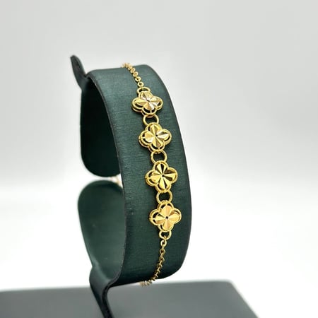 سوارة ذهب اصفر عيار21 من مجوهرات الشلوي