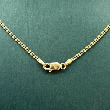 عقد ذهب اصفر عيار  18 من مجوهرات الشلوي