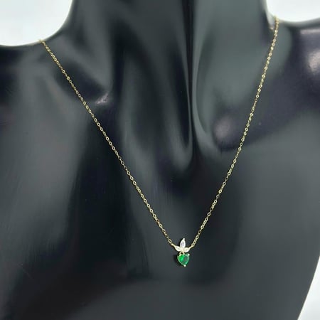 عقد ذهب أصفر عيار 18 من مجوهرات الشلوي