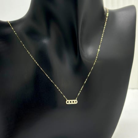 عقد ذهب أصفر عيار18 من مجوهرات الشلوي -18 K yellow gold necklace from