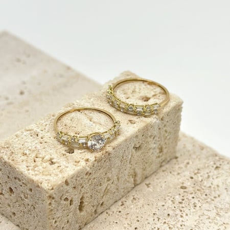 توينز ذهب اصفر عيار18 من مجوهرات الشلوي