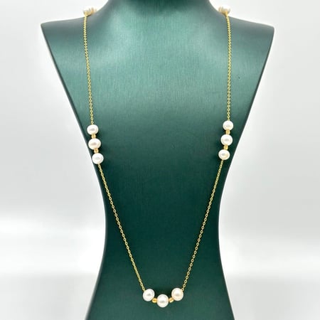 عقد لؤلؤ عيار 21 من مجوهرات الشلوي