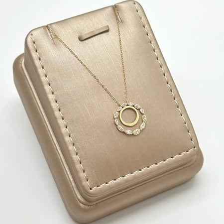 عقد ذهب أصفر عيار18 من مجوهرات الشلوي -18 K yellow gold necklace from