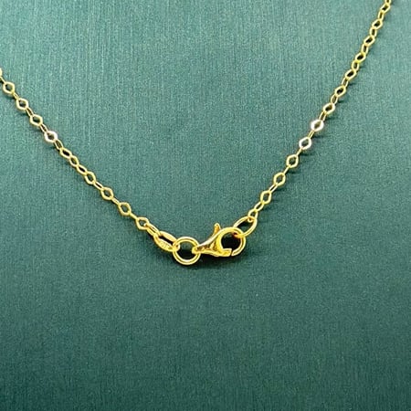 عقد ذهب اصفر هندي عيار 21 من مجوهرات الشلوي