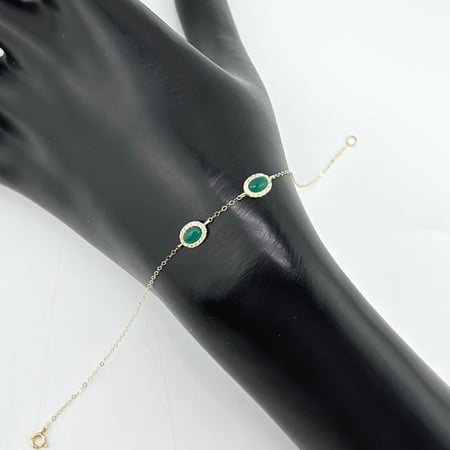 سوارة ذهب أصفر عيار 18 من مجوهرات الشلوي