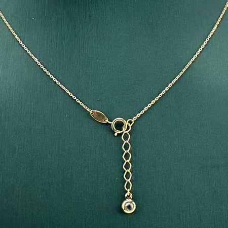 عقد ذهب اصفر ايطالي عيار18 من مجوهرات الشلوي