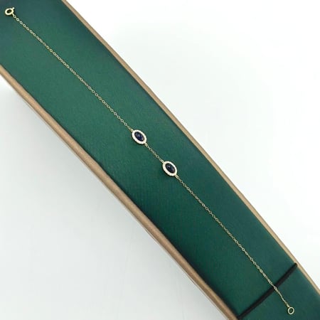 سوارة ذهب أصفر عيار 18 من مجوهرات الشلوي