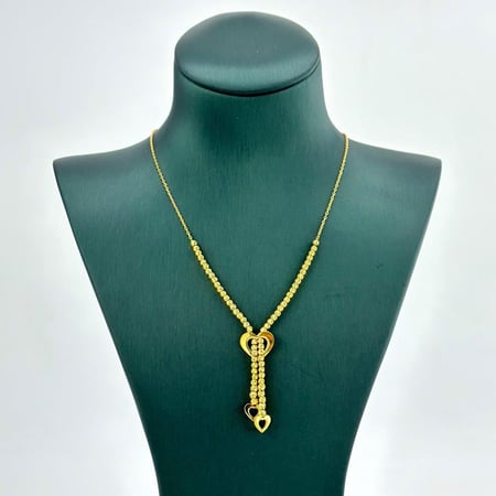 عقد ذهب اصفر عيار 21 من مجوهرات الشلوي