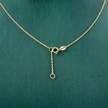 عقد ذهب اصفر إيطالي عيار18 من مجوهرات الشلوي