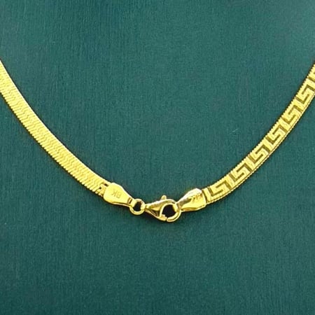 عقد ذهب أصفر عيار 21 من مجوهرات الشلوي